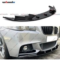 M Sport Front Bumper Lip Spoiler Kit For BMW F10 5 Series 2011-2016 Gloss Black