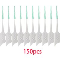 150Pcs/Box Interdental Brush Soft Rubber Teeth Cleaning Tools Dental Cleaning Between Teeth Toothbrush Oral Hygiene Care Tools**