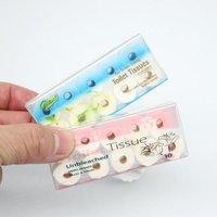 1/12 Dollhouse Miniature Toilet Paper Roll Set Mini Bathroom Tissue Model Doll House Decor Accessories