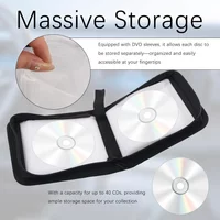 40Tablets CD DVD Discs Oxford Handbags Storage Case CD/DVD Case CD Case Storage DVD Organizer Case DVD Booklet Holder