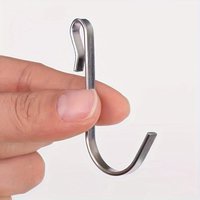 6pcs - Snap-on Clip Hooks for Wire Shelving, Shelves, and Sink Grates - Versatile J-Hook Hangers for Kitchen, and Office Use
