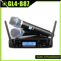 GL4 B87 Professional Wireless Microphone UHF System Handheld Mic For Stage Speech Wedding Show Band Home Party Church