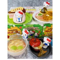 RE-MENT Sanrio Blind Box Toys Miniature Hello Kitty Figures with Apple Sweet Dessert Scene Doll Model Toys Collect Ornaments
