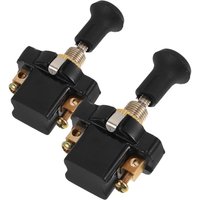 2Pcs 12V24V Universal Headlight Switch Ignition Panel ABS Ceiling Replacement Pull Chain Light Cart On Off Power