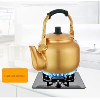 0.75-4L Large Capacity Household Kitchen Accessories Water Kettle Portable Teapot Coffee Pot Gold Aluminum
