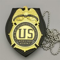 Tactical outdoor U.S.Special Agent Cosplay Detective Movie Props Metal Badge Movie