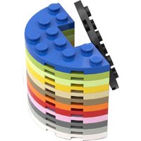 20pcs MOC compatible building block parts 18646 3x6 semi-circular special board DIY creative children's toy gift