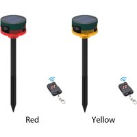 Outdoor Animal Repeller Solar Wireless Remote Control 1200mAh Bird Repeller 360-degree Induction Alarm for Farms Orchards