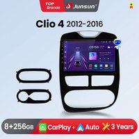 Junsun CarPlay Android Radio samochodowe dla Renault Clio 4 Zane 2012-2017 GPS inteligentne systemy Stereo multimedialne Radio samochodowe