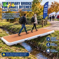 Ganzjährige Kommerzielle Aufblasbare Laufbrücke 200x60x15cm Temporäre Zugangsplattform für Outdoor-Events & Vermietungsgeschäfte oder Baustellenzugang & Fundament auf Schlammigem Untergrund