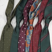 2025 New Korean 7cm Luxury Casual Neckties For Men Navy Brown Green Striped Neck Ties Formal Dress Suit Cravat Flower Red Tie