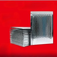 20pcs/bag Silver Aluminum Plated Bubble Bag, Waterproof Aluminum Foil Shockproof and Explosion-proof Bubble Transport Bag