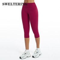 Women Yoga Fitness Gym Slim Shorts High Waist Sports Cycling Short Pants Naked Feeling Tummy Control Workout Push Up Leggings