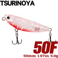 TSURINOYA Topwater Fishing Lure DW62 Floating Pencil Hard Bait 50mm 5g Mini Pencil Artificial Hard Baits Bass Trout Pike Wobbler