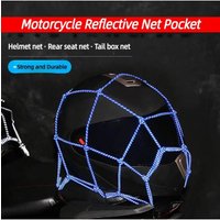 AliExpress NONE Motorcycle Cargo Net 40x40cm Motorbike Bicycle Elastic Net For Helmet Storage Bungee Fuel Tank Luggage Mesh Net With Hooks