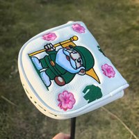 Df3 Golf Club Cover Christmas Putter Head Cover Pu Material Embroidery Craftsmanship Magnetic Closure High-End Club Cover