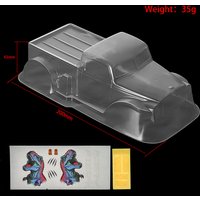 Clear Plastic Car Body Shell, Upgrade DIY Parts for Axial SCX24 Deadbolt AXI00004 1/24 RC Crawler Truck