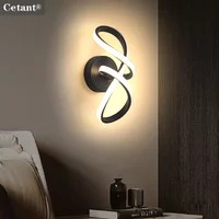 Modern LED Wall Lamp Nordic Gold Bedroom Bedside Wall Lights With Plug Wall Sconce For Minimalist Entryway Corridor Aisle lights