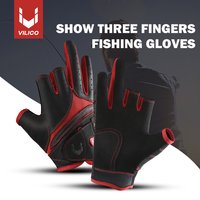 1 pair of autumn and winter fishing gloves, waterproof gloves for men and women, suitable for cold weather fishing and outdoor s