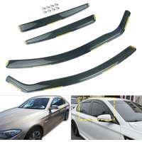 4pcs Wind Rain Sun Guard Deflector Edgevisors Tint Translucent For BMW 5 Series F10 Saloon 4-Door 2010-2017 Window Protector