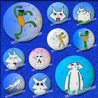 For H-House Of Puso Bayani Pins Insignia Badge Pin Cover Emblem Round Ornament 75mm Cosplay Brooch Button