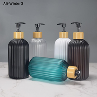 【Wt】1pc Bathroom Kitchen Soap Dispensers 500ml Refillable Hand Dish Soap Bottles For Kitchen Sink Decor Bottling Soap Bottle