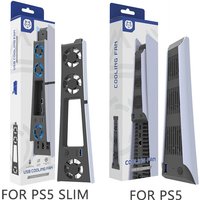 REMANK For PS5 and PS5 Slim Cooling System Cooling Fan For PS5 Slim and PS5 Cooling Fan Disc and Digital Console Cooling System