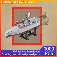 MAS 15 Heavy Speedboat Model MOC Building Bricks War Equipment Modular Technology Gifts Holiday Assemble Children Toys Suit