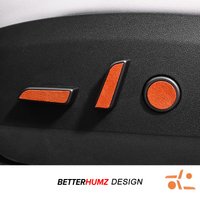 For Tesla Model 3 2018-2023 Model Y 2019-2024 Made of Alcantara Seat Adjust Button Trim Sticker Car Interior Tuning Accessories