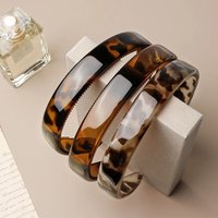 1Pcs Vintage Hair Accessories for Daily Wear Tortoiseshell Acetate Leopard Hair Hoop Women Non-slip Teeth Headband