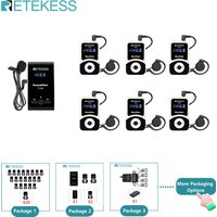 RETEKESS T130 T131 System Przewodnicki Bezprzewodowy Przenośny Zestaw Mikrofonu i Odbiornika Audio do Muzeów, Konferencji Turystycznych