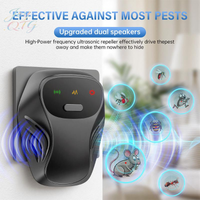Ultrasonic Pest Repeller Dual Speakers Electronic Pest Control Plug In Device For Mice Ants Spiders Cockroaches Home Use