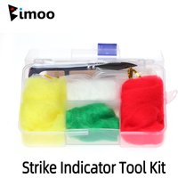 Bimoo Fly Fishing Strike Indicator Tool Kit-Threader Cutter Tool/Egg Yarn /Wool Strike Indicator/Tube Fishing Accessories Tackle