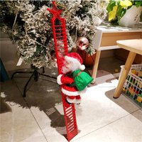 2024 Weihnachtsmann-Puppe, Kletterleiter mit Musik, Weihnachtsbaumschmuck, Dekorationen für Zuhause, 2023, Navidad, Neujahr, Kinder, Geschenk