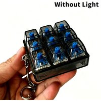 9 Keys Without Light Mechanical Keyboard Axis Keyboard Key Toy Stress Relief DIY Button Keycap Fidget Keychain Toys Gift