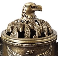 Mini Sandalwood Censer Home Decoration New Alloy Incense Burner Hollow Out Four Legged Stick Holder