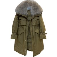 Winter 90% White Duck Down Down Jacket 2025 New Long Fox Fur Collar Parkas Coat Women Winter Warm Thicken Jacket Outwear