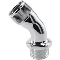 45 Degree Brass Elbow Adapter for Shower Head Hose to Change Angle and Link with Shower Arm or Wall Supply Outlet