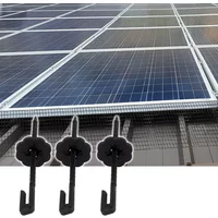 50/100 Pack New Model Nylon Solar Panel Bird Guard Clips - Anti-Squirrel & Pigeon Fence Fasteners for Solar Panel Protection