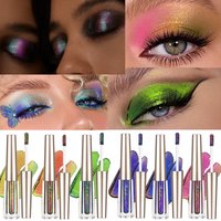 Waterproof Liquid Eyeshadow Metallic Gold Eye Shadow Stick Lasting Pearlescent 6Colors Smoky Black Glitter Eye Highlighter Pen