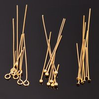 100pcs 316L Stainless Steel Head Pins Eye Pins Findings For Diy Jewelry Making Jewelry Accessories Supplies