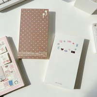 WAKAWAKA A6half Notebook Cute Kawaii Cartoon Softbound Journal Fixed Spine Weekly Planner Todo List Instagram Style Diary 160P