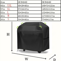 Outdoor Barbecue Rain Cover Dustproof Sunproof Waterproof Garden BBQ Cover Protective Shelter for Picnics And Camping