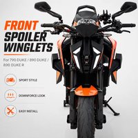 Motorcycle Front Spoiler Winglet GP Wing Fairing Kit for KTM Duke 790 890 890R Side Wing Spoiler Compatible Motorcycle