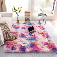 Fluffy Area Rug Modern Shag Leopard Print Rugs Home Decor Carpet Luxurious Shag Carpet Anti-Skid Shaggy Rectangular Area Rug