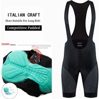 Fualrny Cycling Bibs Shorts Mountain Bike Breathable Men's Gel Padded Bike Tights Triathlon Pro Licra Bicycle Shorts Under Wear