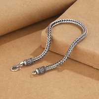 925 Sterling Silver Vintage Bracelet for Men Women Wedding Engagement Jewelry Charm Accessories Party Gift Fashion High Quality