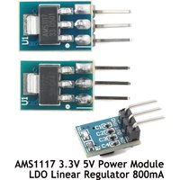 20pcs/1pc AMS1117 3.3V 5V Power Supply Module AMS1117-3.3 AMS1117-5.0 LDO Linear Regulator Board 800mA