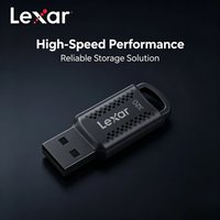 Lexar V400 USB 3.2 Flash Drive 32GB 64GB 128GB Black Pen Drive Original Memory Stick U Disk for Computer Pro Max 4K Plus Fast