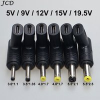 5V 9V 12V 15V 19.5V TypeC to DC Jack Plug Charge Adapter Converter for Router Tablet Fan USB C PD to DC Power Connector